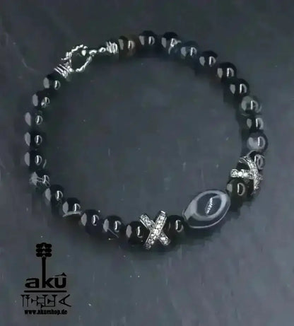 Sulemani Akik Armband Aqeeq natürlich Sülemani Achat Wurzelchakra fitness energie - AkueShop
