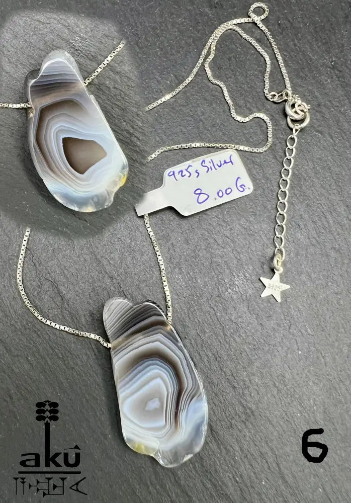 Botswana Akik Halskette natürlich Hakik Achat Aqeeq schmuck 925er Silbere Schlangekette. AkueShop mutterstag geschenk