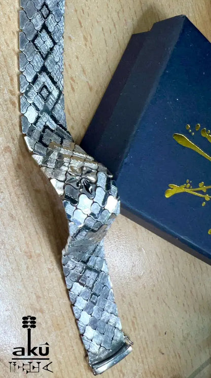 Vintage 925er silberes Armband, flexibles stil