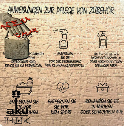 Anweisungen zur Pflege von Zubehör, AkueSop Produkte