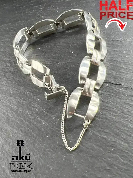 Vintage breites Armband 835 Silber massive Ausführung - AkueShop