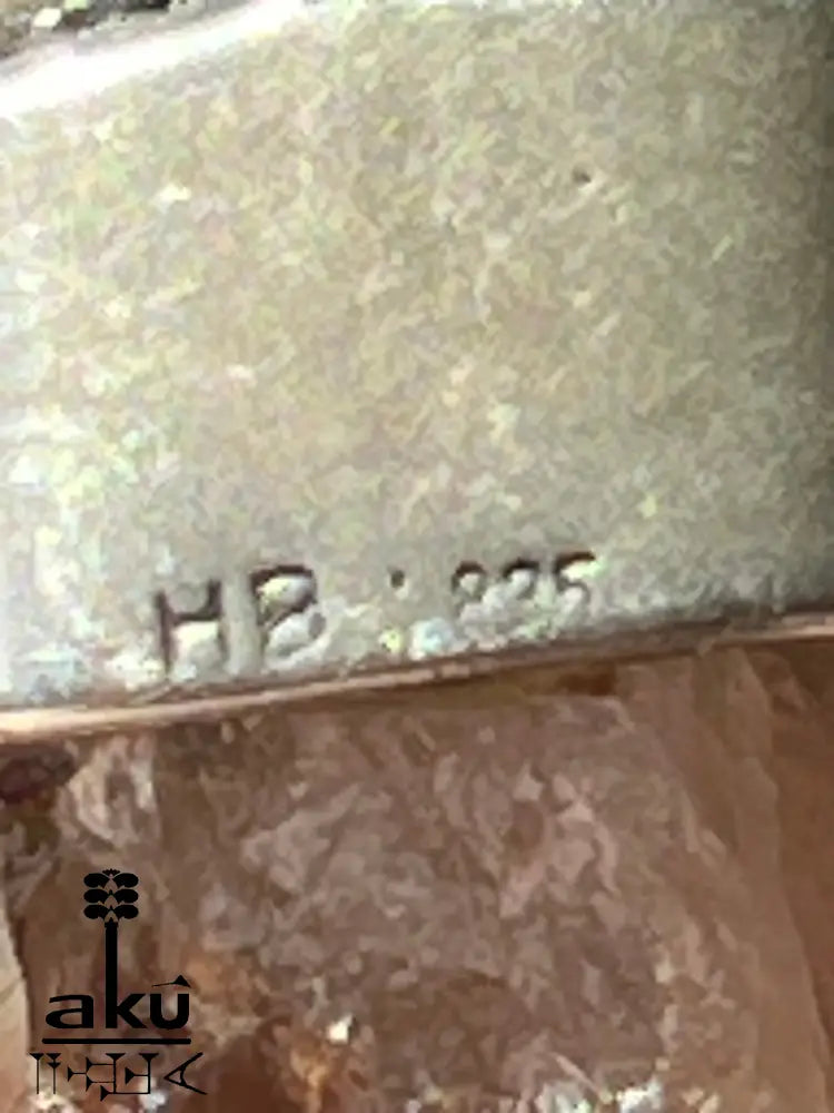 Vintage Citrin Anhänger mit Rohkristall in 835 Silber. HB bedeutet 