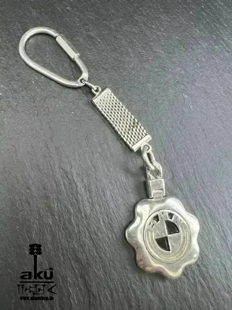 Vintage Schlüsselanhänger 925er Silber, BMW Autoliebhaber Geschenk, luxuriös - AkueShop
