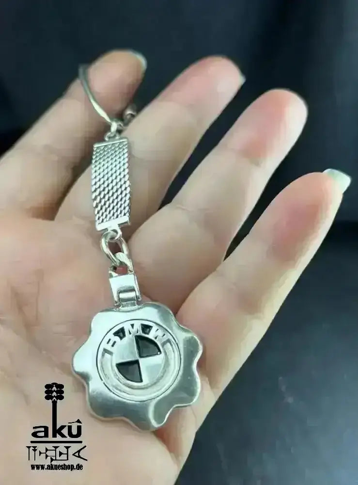 Vintage Schlüsselanhänger 925er Silber, BMW Autoliebhaber Geschenk, luxuriös - AkueShop