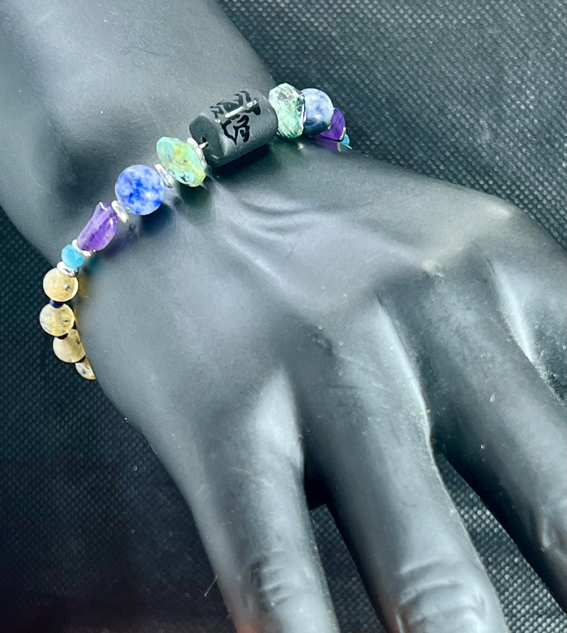 citrine amethyst sodalite turquoise onyx Sagittarius 925 silver bracelet armband silber Türkis lapislazuli zodiac sternzeichen 